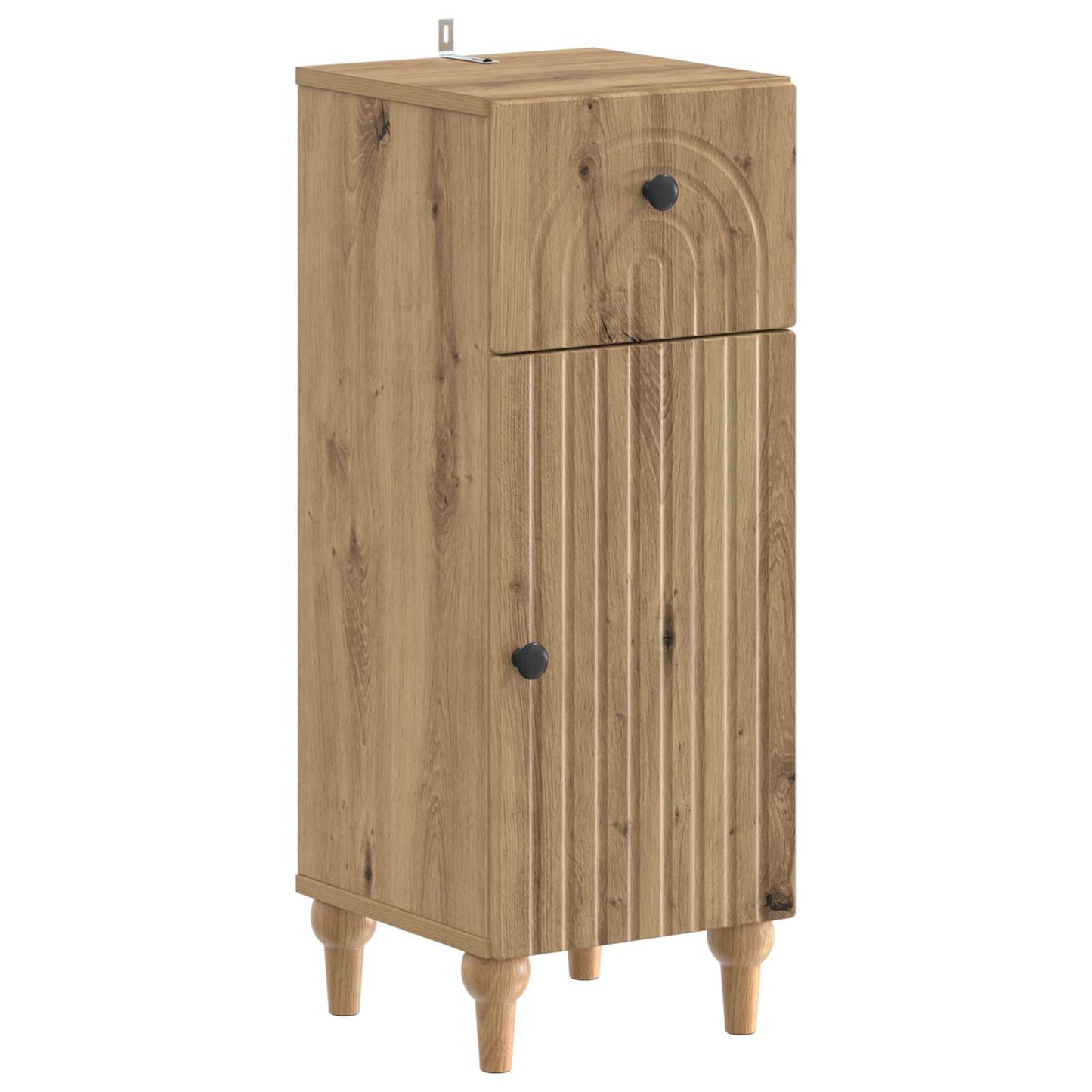 Set di Mobili da Bagno da 4 Pezzi ALKMAAR Rovere Artigianale | homemem39