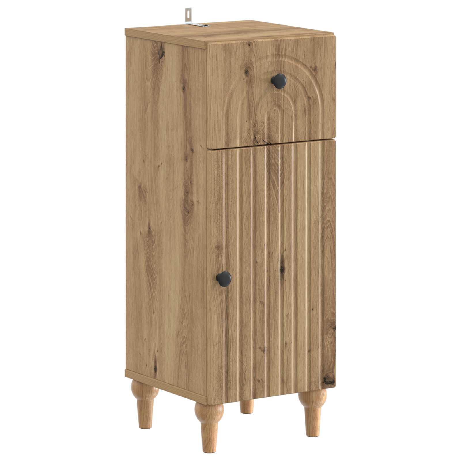Set di Mobili da Bagno da 4 Pezzi ALKMAAR Rovere Artigianale | homemem39