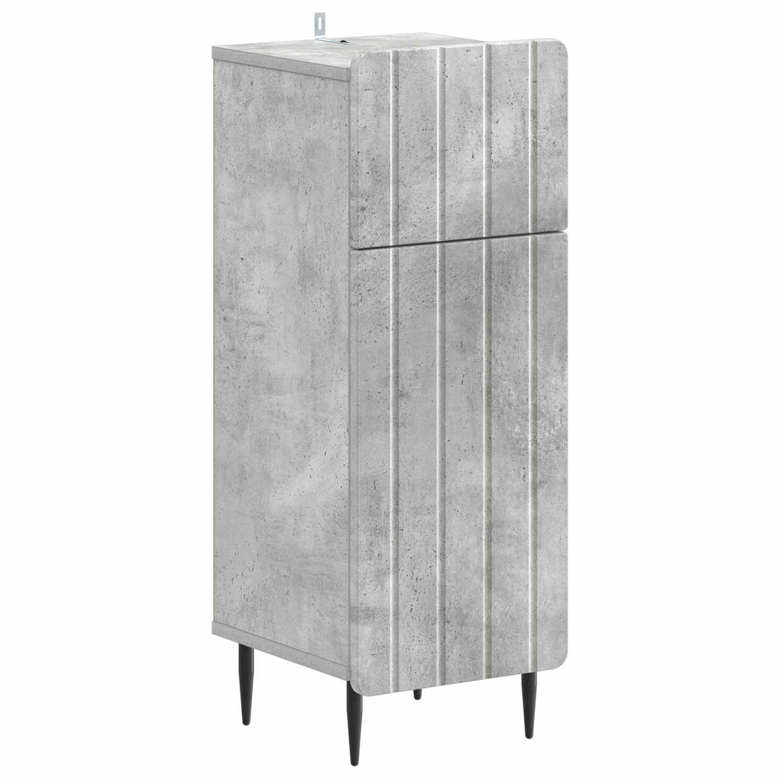Set di Mobili da Bagno da 4 Pezzi ZWOLLE Grigio Cemento | homemem39