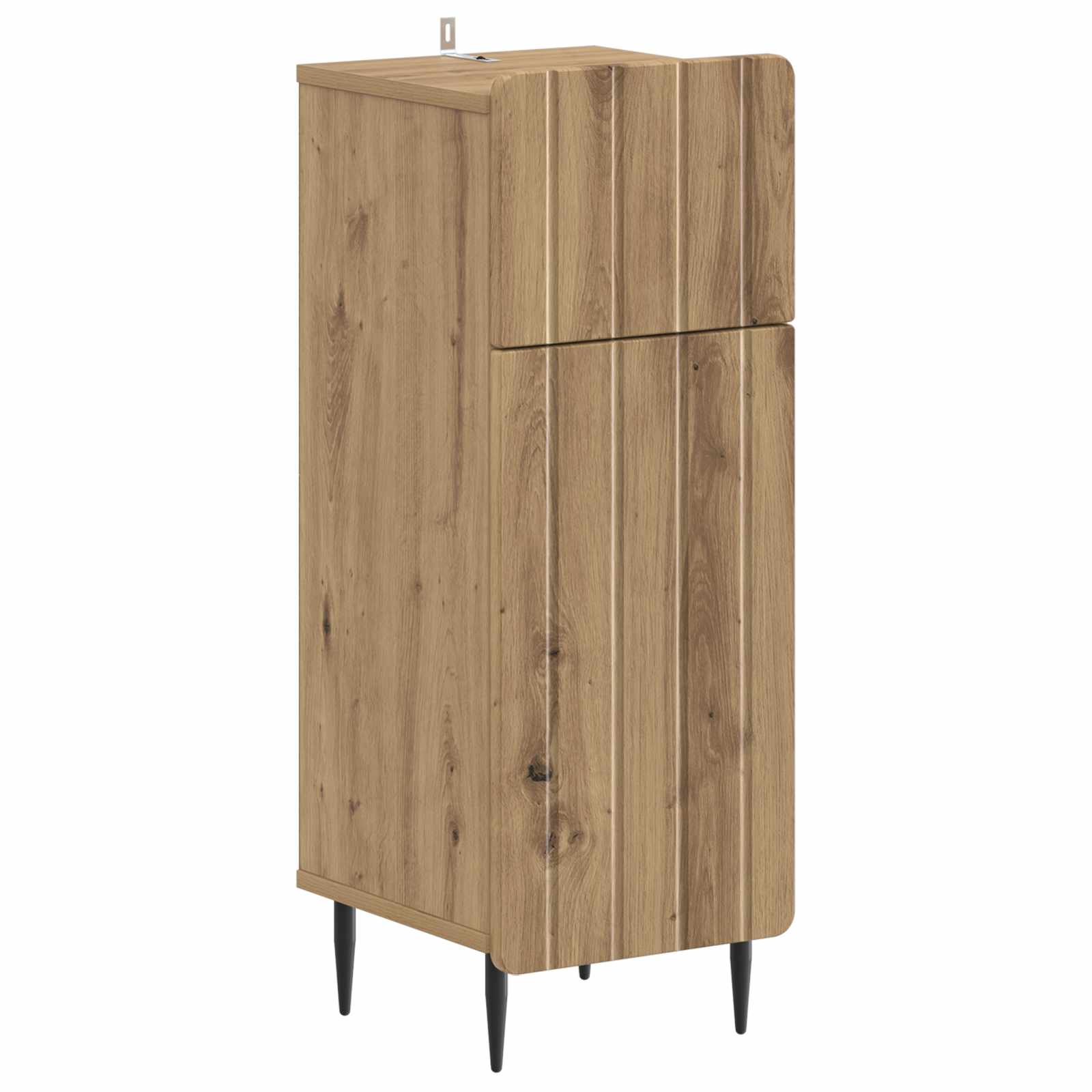 Set di Mobili da Bagno da 4 Pezzi ZWOLLE Rovere Artigianale | homemem39