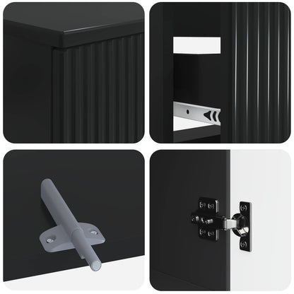 Set di Mobili da Bagno da 4 Pezzi ARNHEM Nero | homemem39
