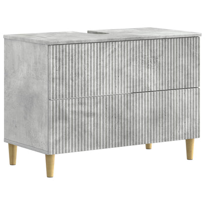 Set di Mobili da Bagno da 4 Pezzi ARNHEM Grigio Cemento | homemem39