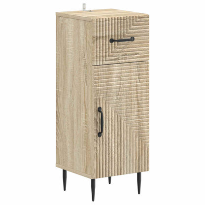 Set di Mobili da Bagno da 4 Pezzi HAARLEM Rovere Sonoma | homemem39