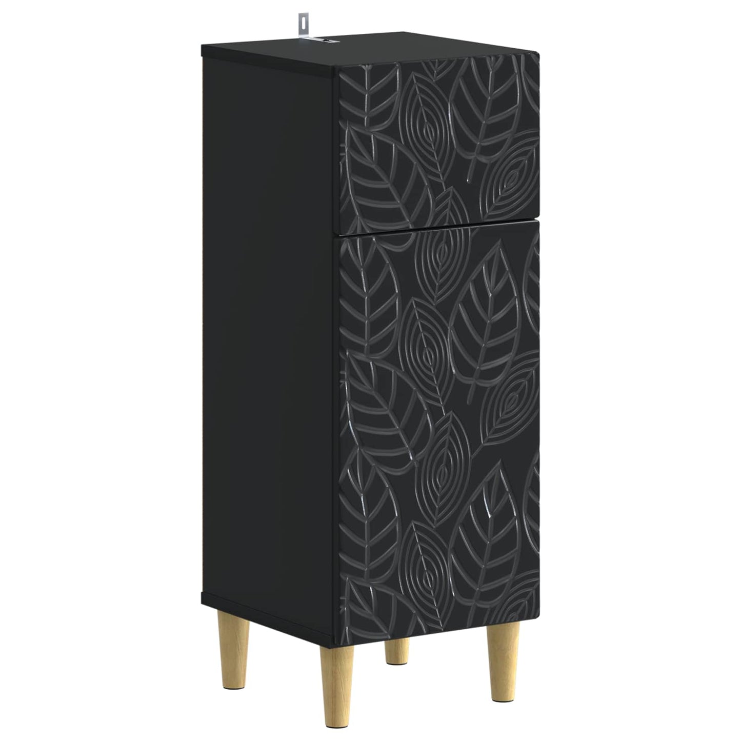Set di Mobili da Bagno da 4 Pezzi DELFT Nero | homemem39