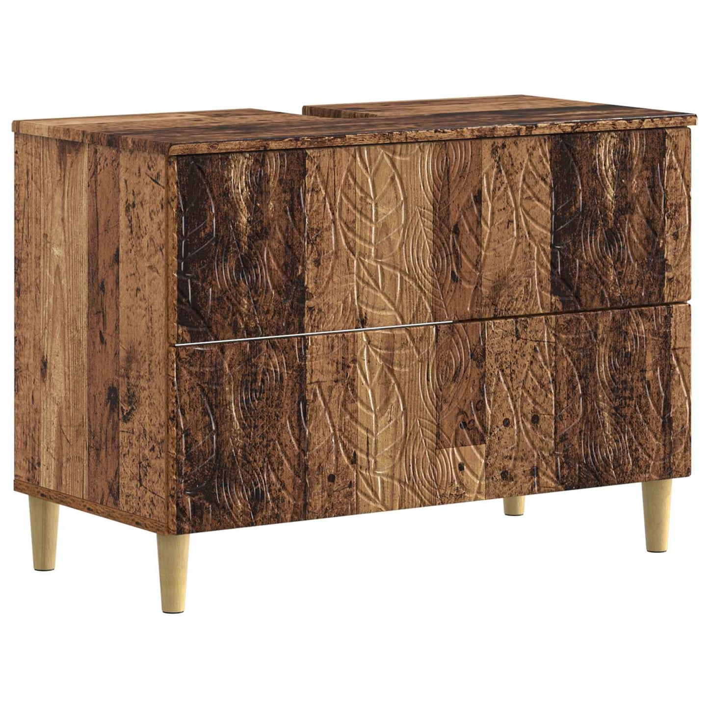 Set di Mobili da Bagno da 4 Pezzi DELFT Legno antico | homemem39