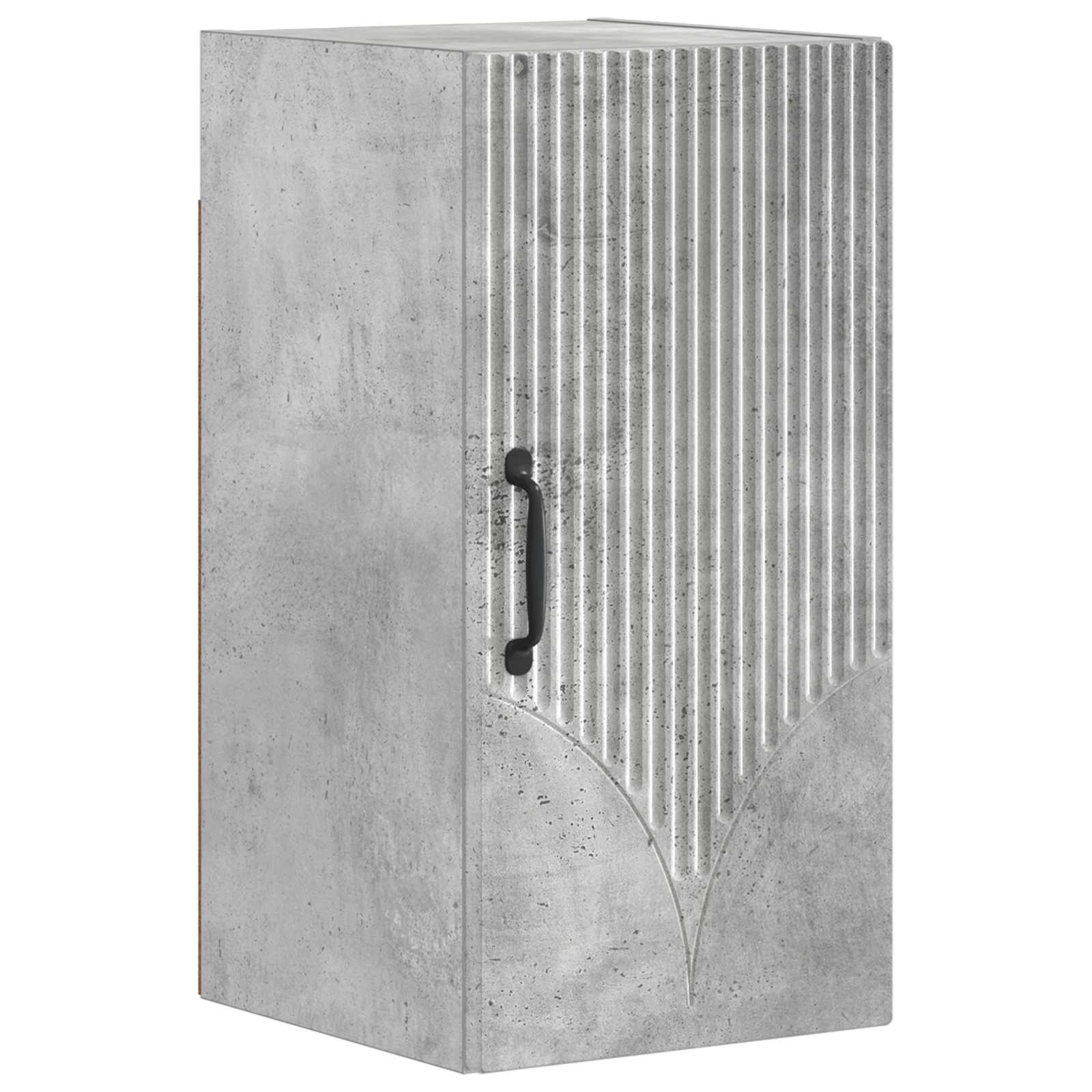 Set di Mobili da Bagno da 4 Pezzi HOORN Grigio Cemento | homemem39