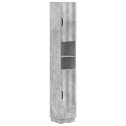 Set di Mobili da Bagno da 4 Pezzi HOORN Grigio Cemento | homemem39