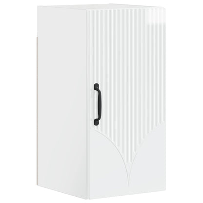 Set di Mobili da Bagno da 4 Pezzi HOORN Bianco Lucido | homemem39