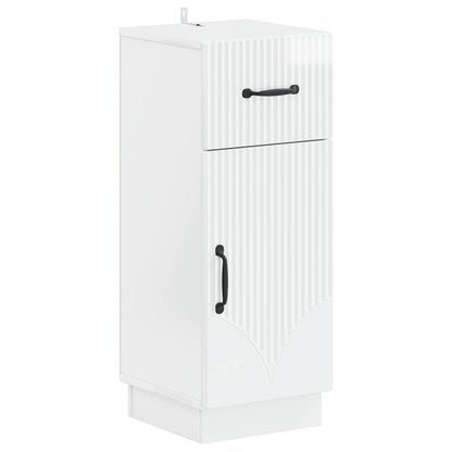 Set di Mobili da Bagno da 4 Pezzi HOORN Bianco Lucido | homemem39