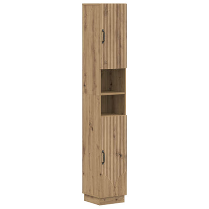 Set di Mobili da Bagno da 4 Pezzi HOORN Rovere Artigianale | homemem39