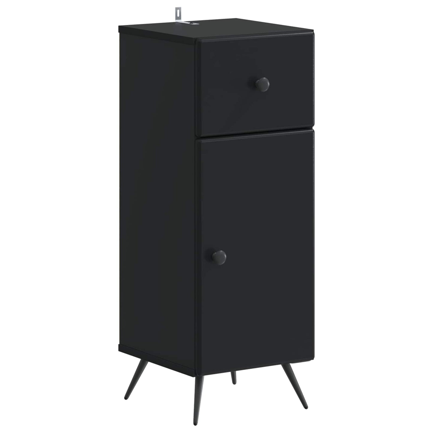 Set di Mobili da Bagno da 4 Pezzi BREDA Nero | homemem39