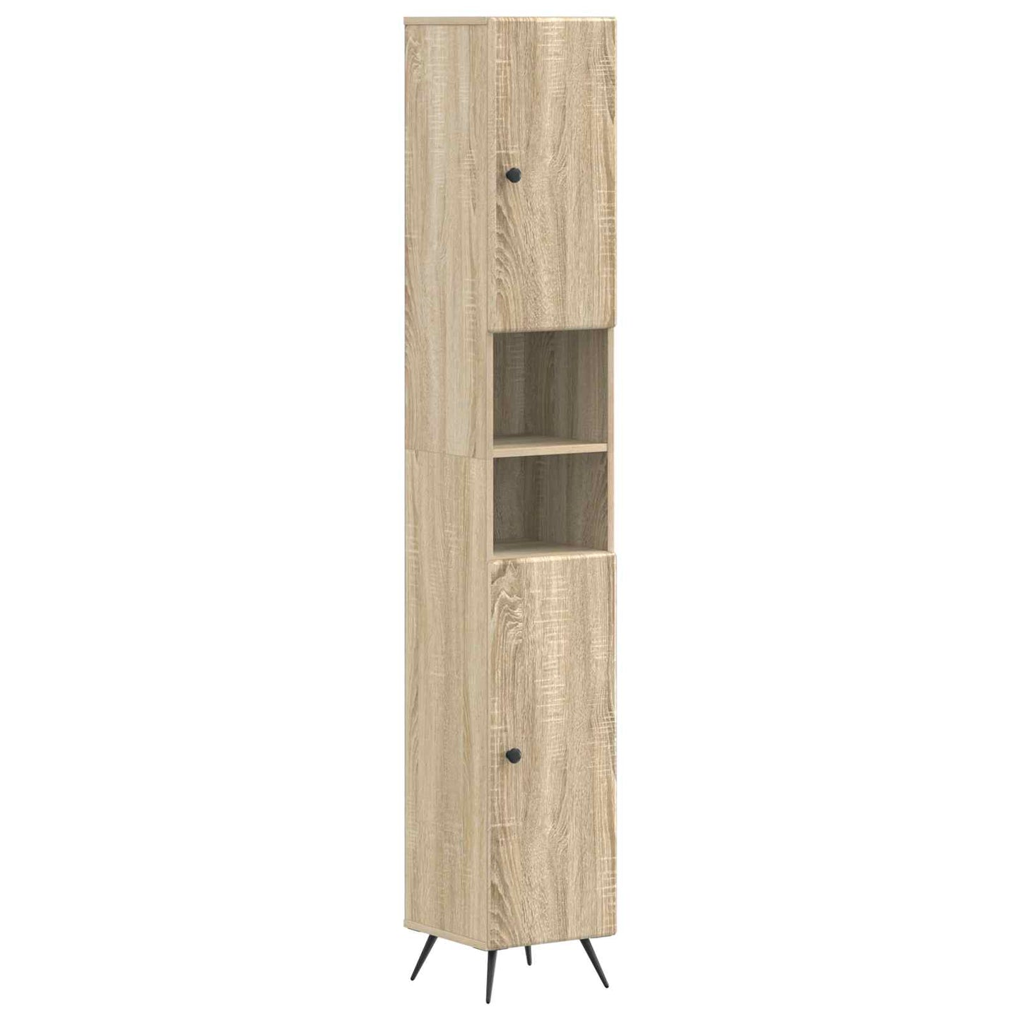Set di Mobili da Bagno da 4 Pezzi BREDA Rovere Sonoma | homemem39