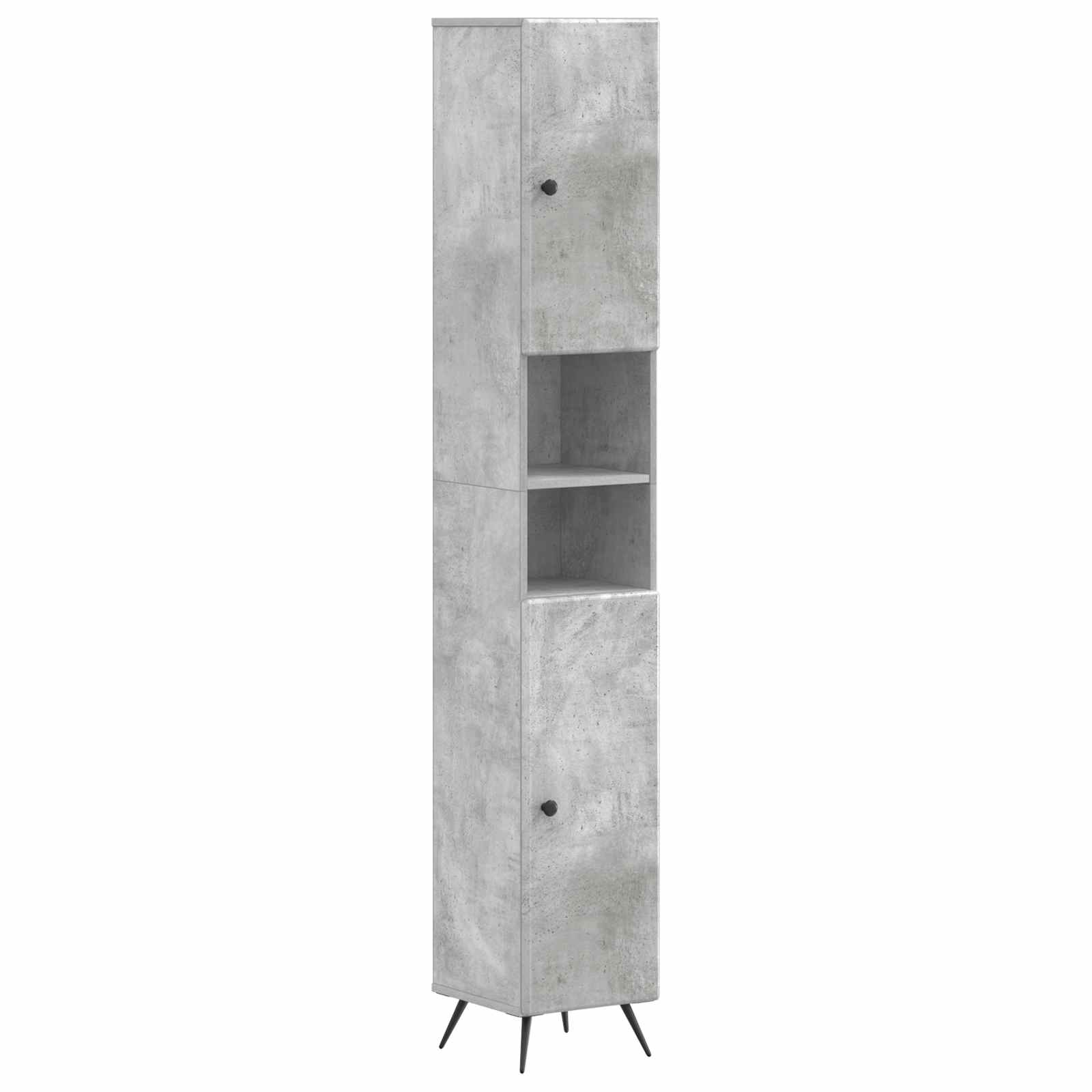 Set di Mobili da Bagno da 4 Pezzi BREDA Grigio Cemento | homemem39