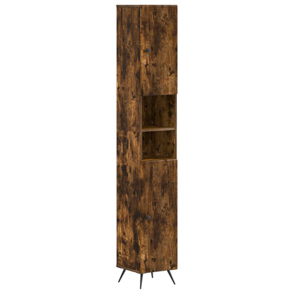 Set di Mobili da Bagno da 4 Pezzi BREDA Rovere Fumo | homemem39
