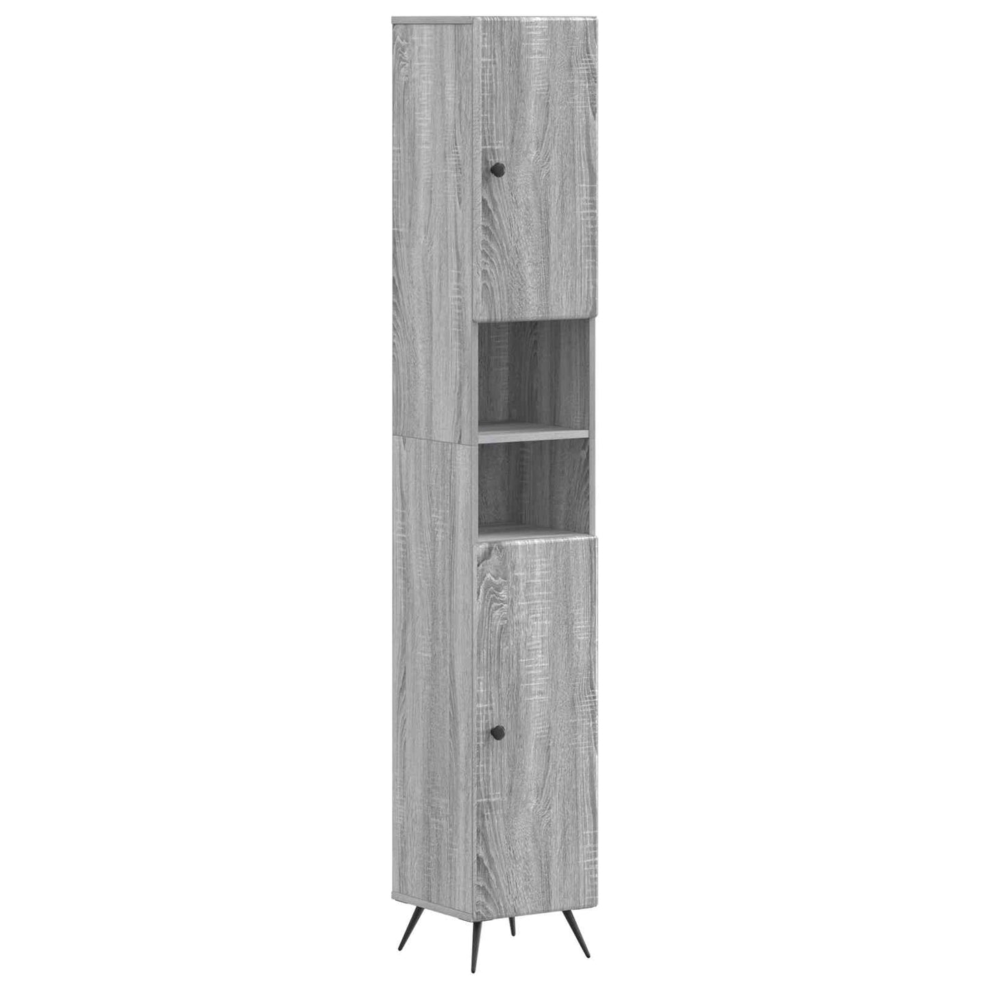 Set di Mobili da Bagno da 4 Pezzi BREDA Sonoma grigio | homemem39