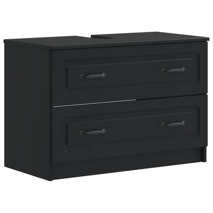 Set di Mobili da Bagno da 4 Pezzi UTRECHT Nero | homemem39