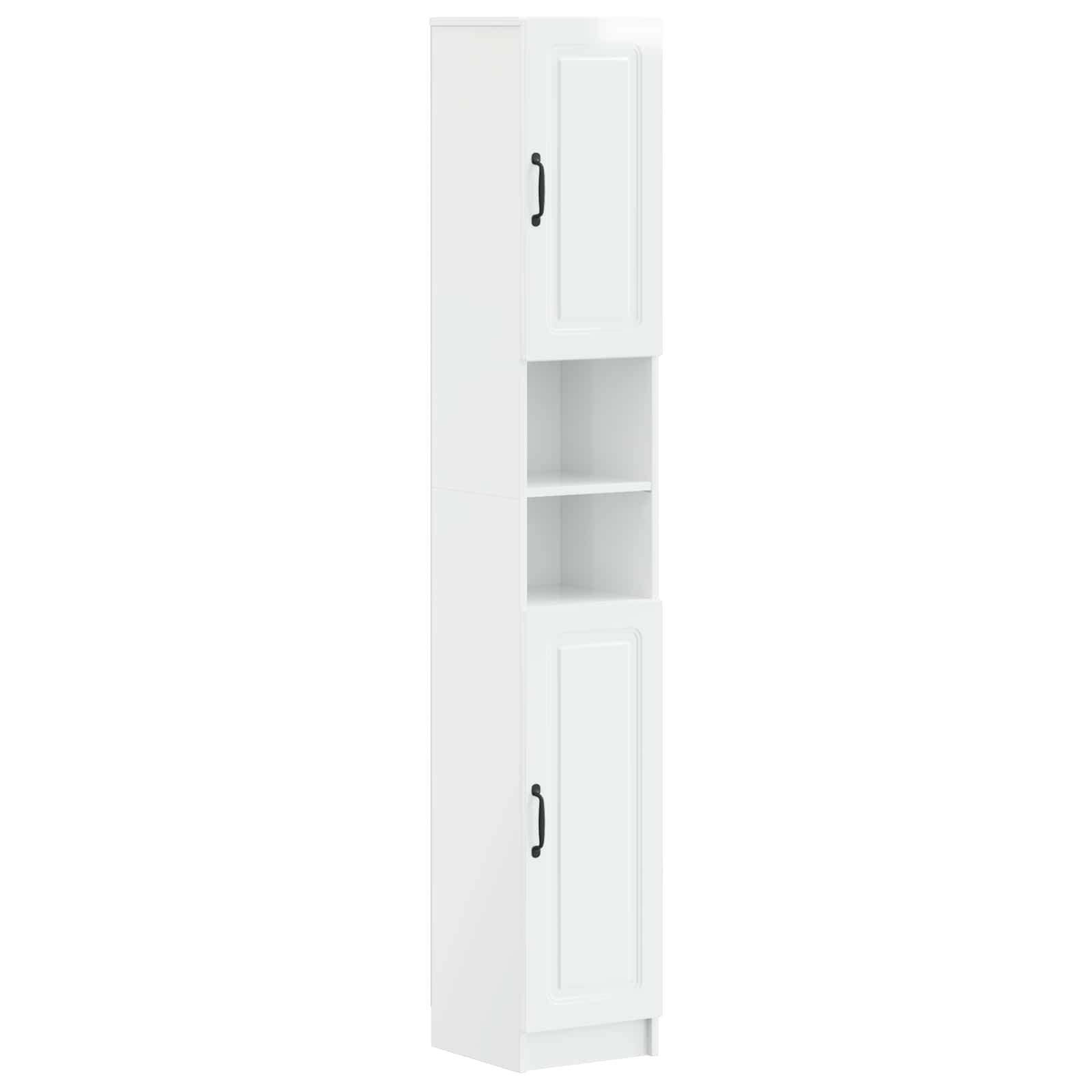 Set di Mobili da Bagno da 4 Pezzi UTRECHT Bianco Lucido | homemem39
