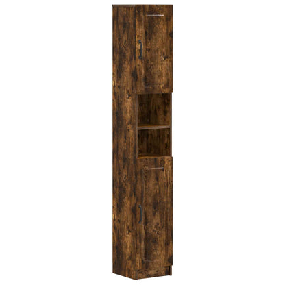Set di Mobili da Bagno da 4 Pezzi UTRECHT Rovere Fumo | homemem39