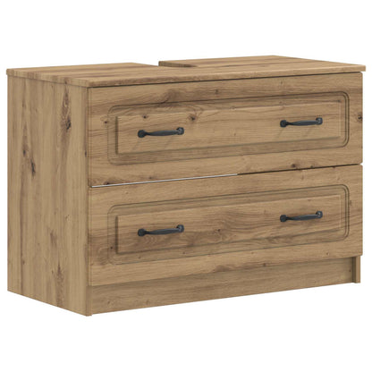 Set di Mobili da Bagno da 4 Pezzi UTRECHT Rovere Artigianale | homemem39