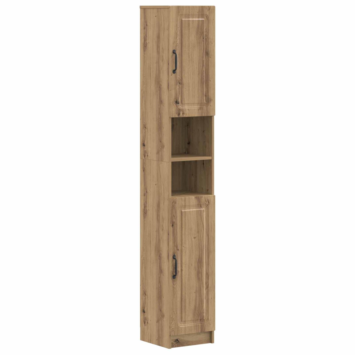 Set di Mobili da Bagno da 4 Pezzi UTRECHT Rovere Artigianale | homemem39