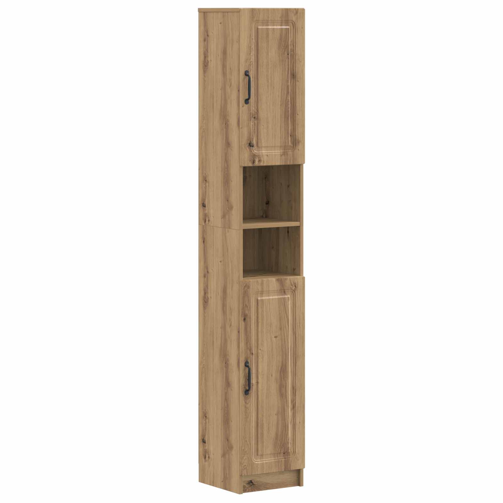 Set di Mobili da Bagno da 4 Pezzi UTRECHT Rovere Artigianale | homemem39