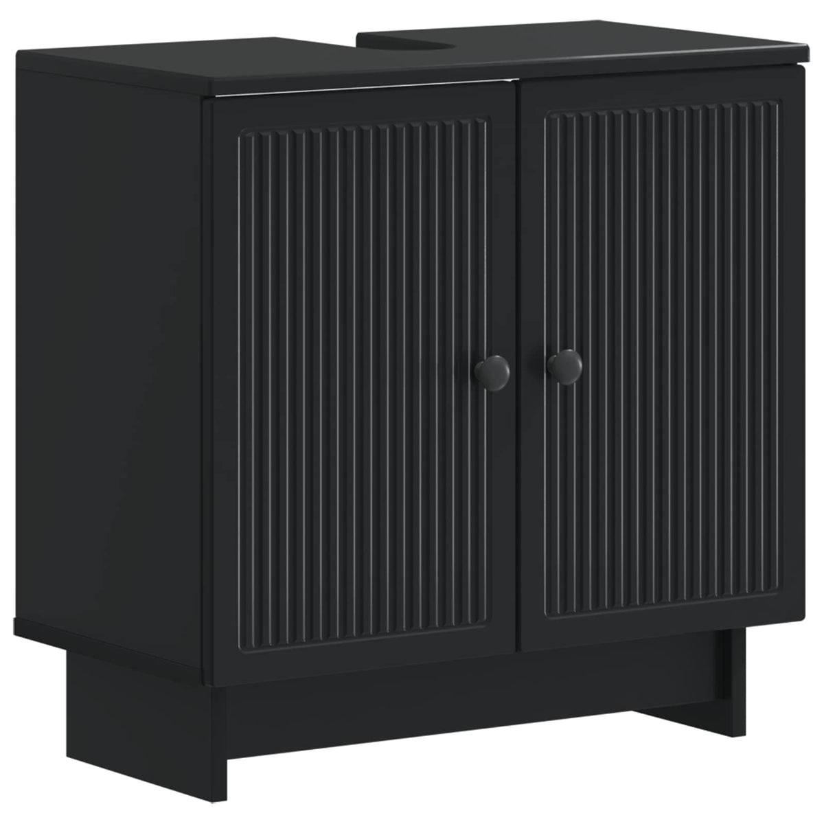 Set di armadietti da bagno in 3 pezzi EDE Nero