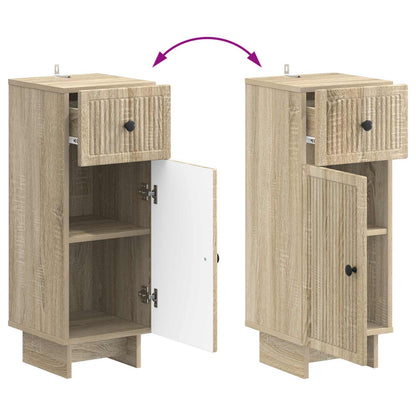 Set di armadietti da bagno in 3 pezzi EDE Rovere Sonoma