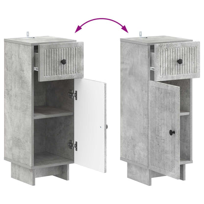 Set di Armadi da Bagno da 2 Pezzi EDE Grigio Cemento | homemem39