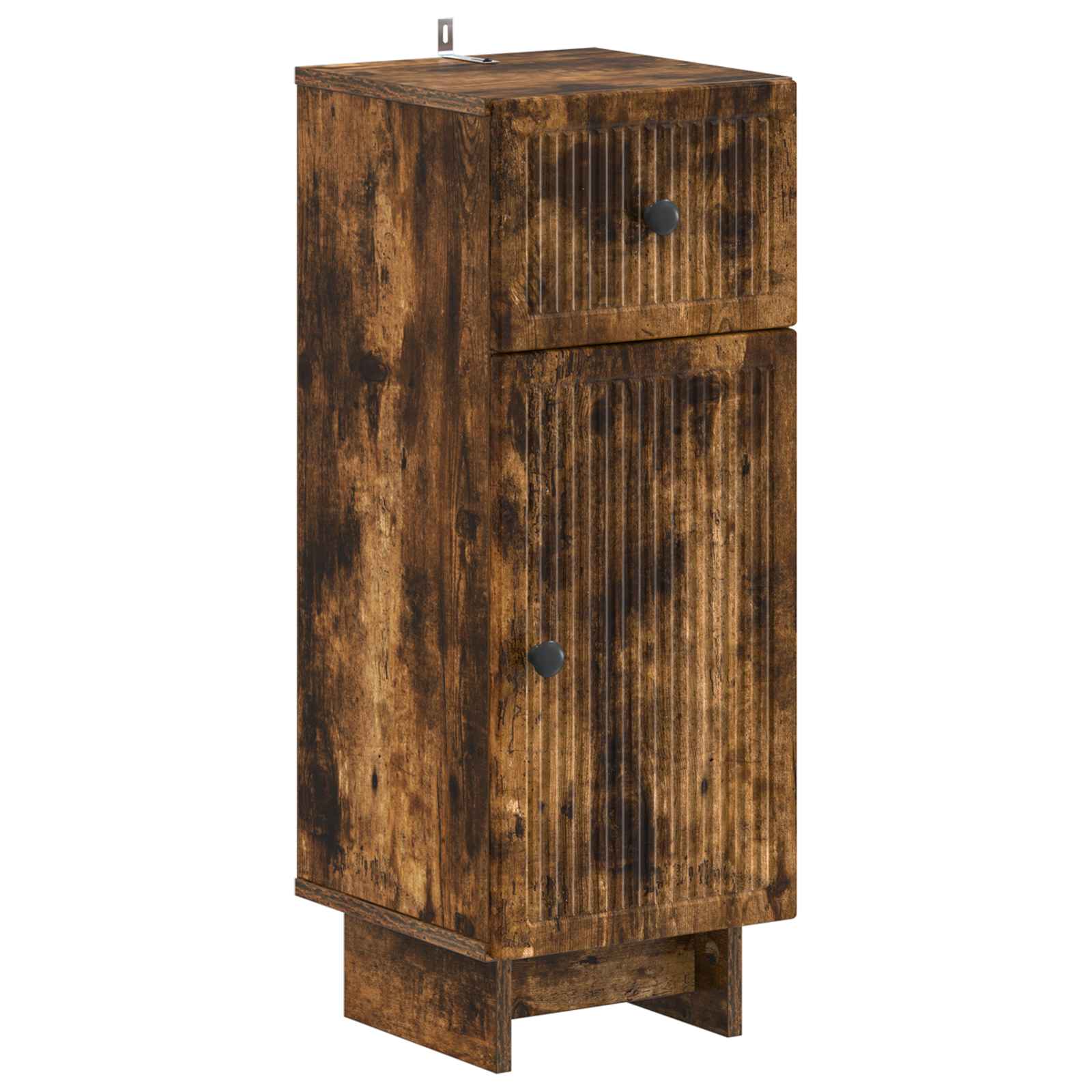 Set di Armadi da Bagno da 2 Pezzi EDE Rovere Fumo | homemem39