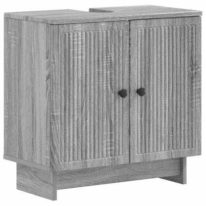 Set di armadietti da bagno in 3 pezzi EDE Sonoma grigio