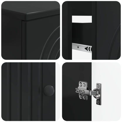 Set di armadietti da bagno in 3 pezzi ALKMAAR Nero