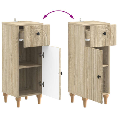Set di Armadi da Bagno da 2 Pezzi ALKMAAR Rovere Sonoma | homemem39