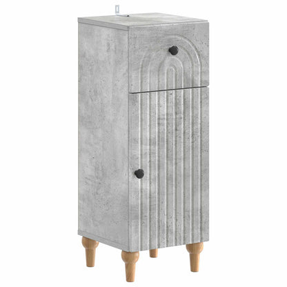 Set di Armadi da Bagno da 2 Pezzi ALKMAAR Grigio Cemento