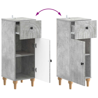Set di armadietti da bagno in 3 pezzi ALKMAAR Grigio Cemento