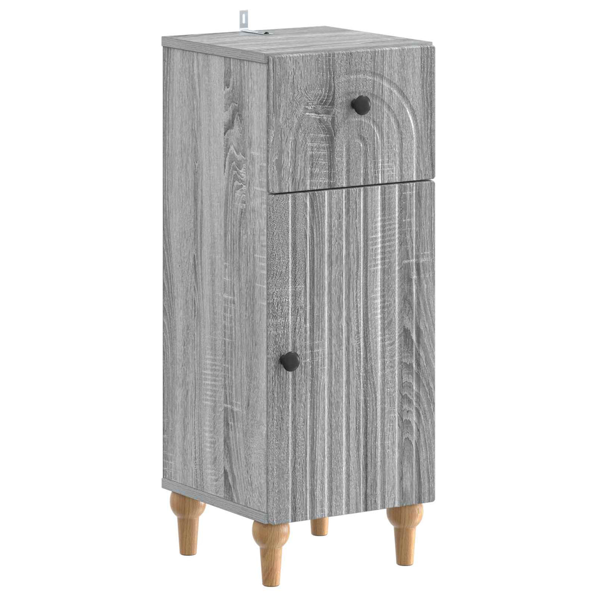 Set di armadietti da bagno in 3 pezzi ALKMAAR Sonoma grigio