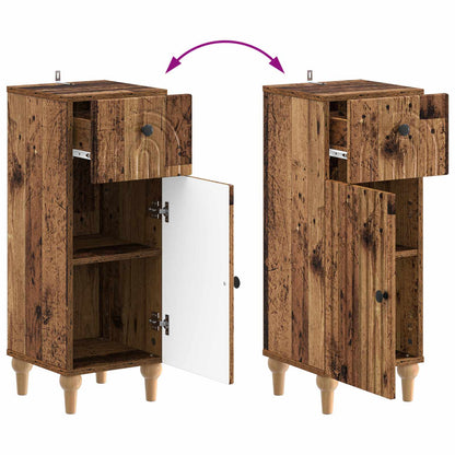 Set di Armadi da Bagno da 2 Pezzi ALKMAAR Legno antico | homemem39