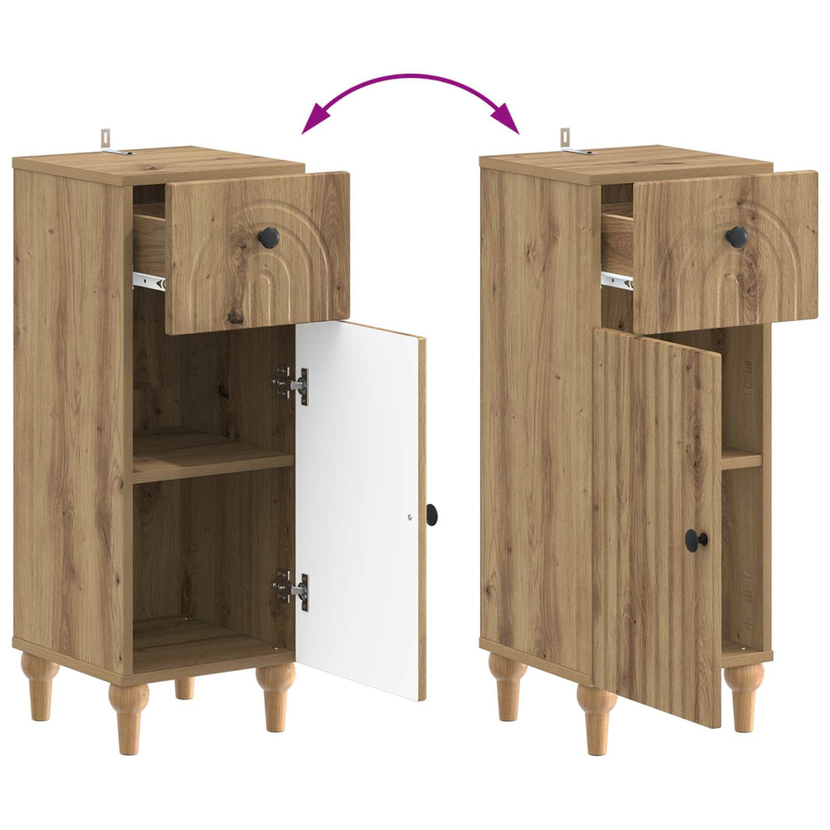 Set di armadietti da bagno in 3 pezzi ALKMAAR
