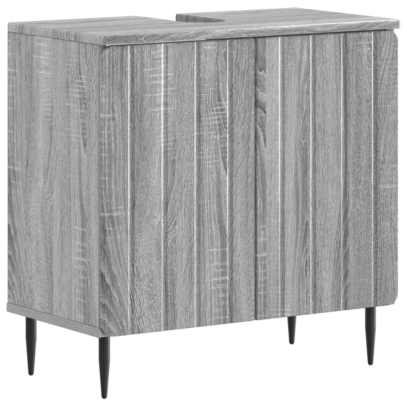 Set di Armadi da Bagno da 2 Pezzi ZWOLLE Sonoma grigio | homemem39