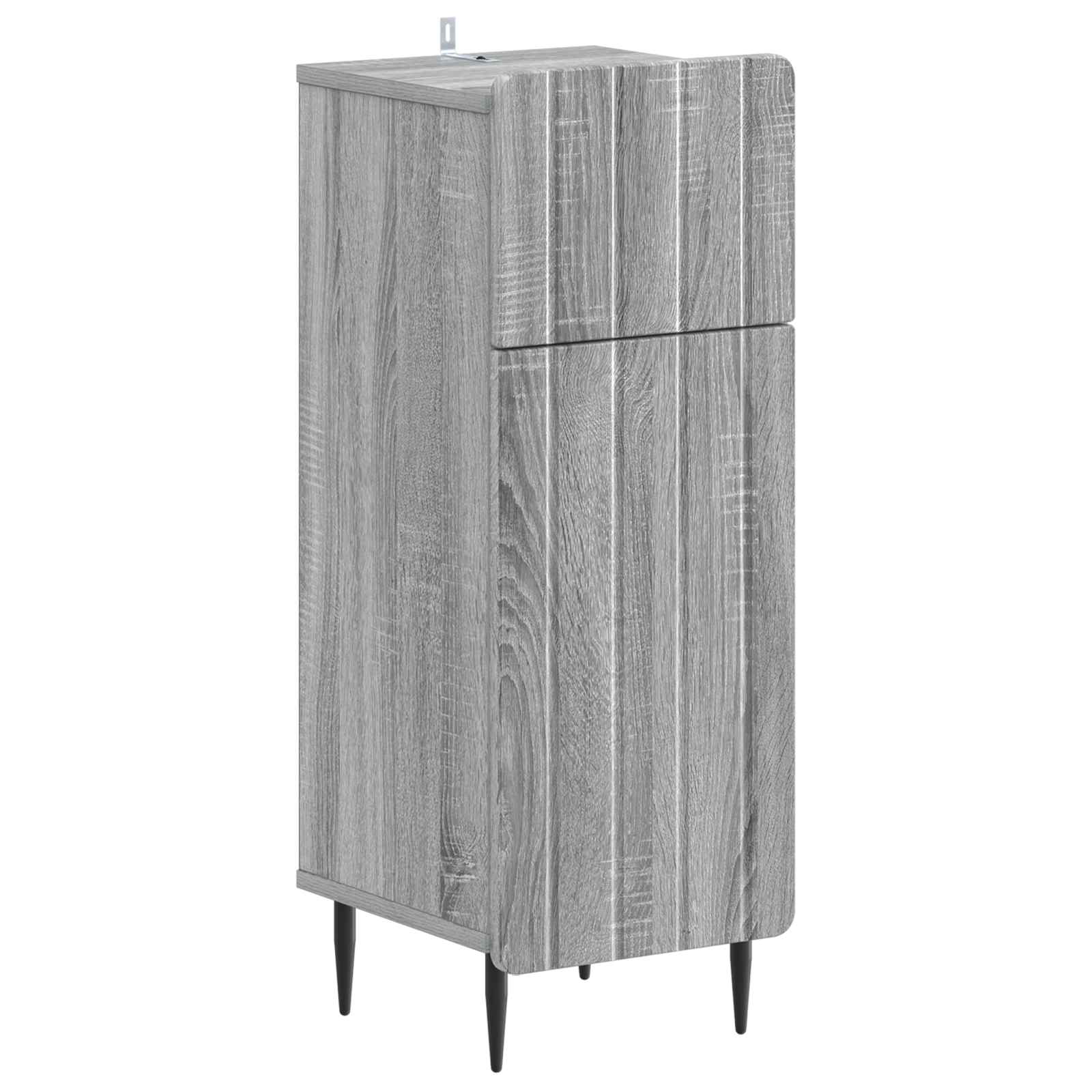 Set di Armadi da Bagno da 2 Pezzi ZWOLLE Sonoma grigio | homemem39