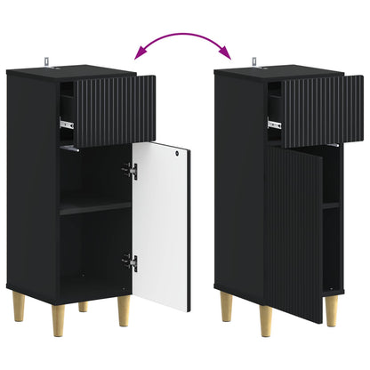 Set di Armadi da Bagno da 2 Pezzi ARNHEM Nero | homemem39