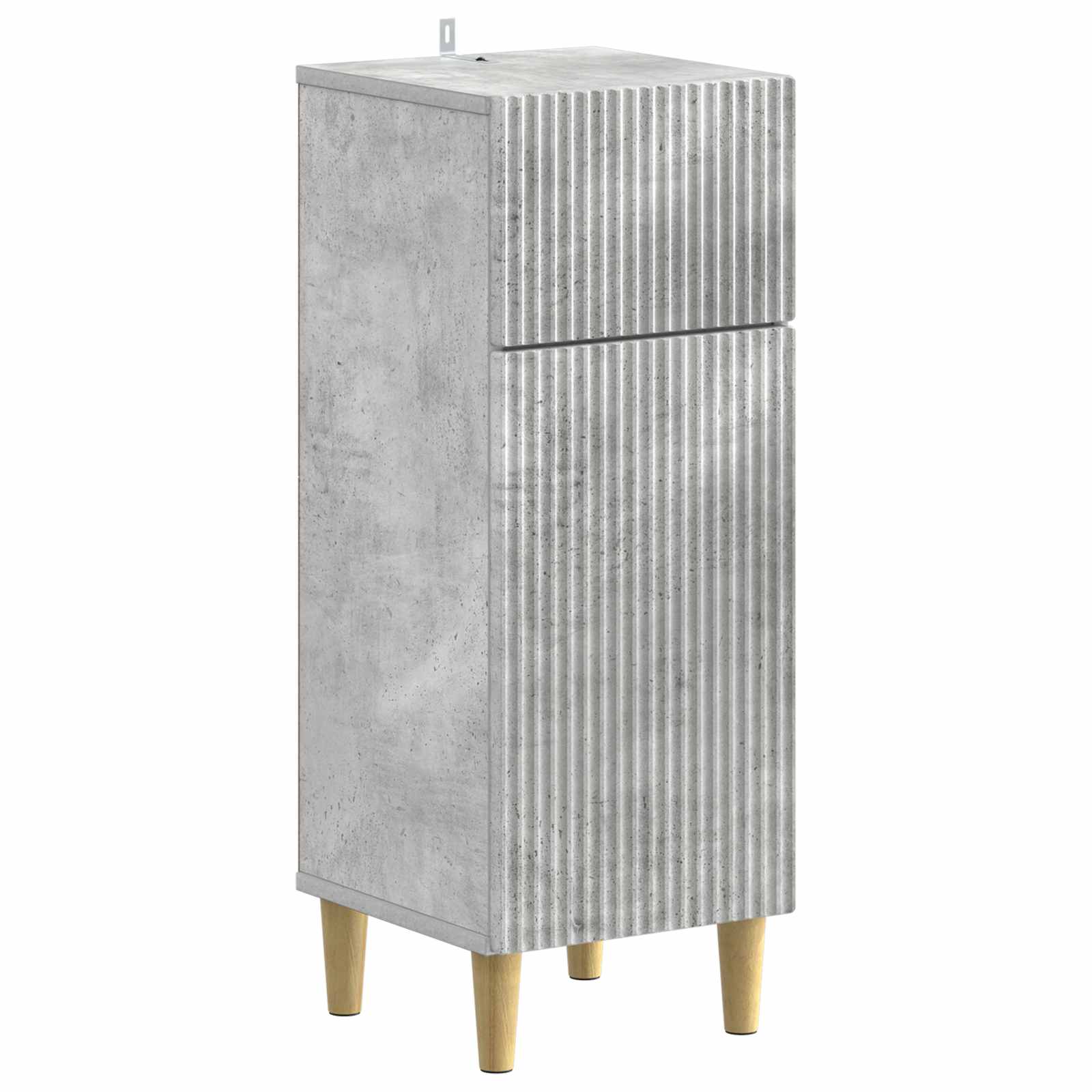 Set di Armadi da Bagno da 2 Pezzi ARNHEM Grigio Cemento | homemem39