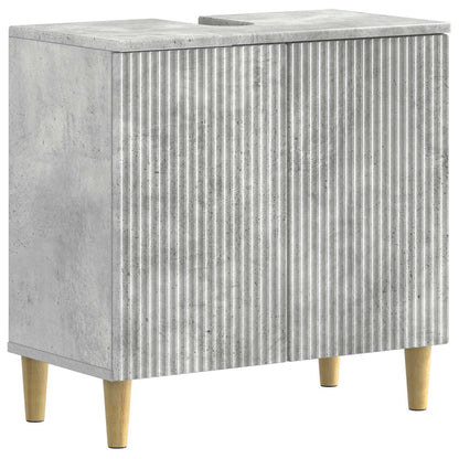 Set di Armadi da Bagno da 2 Pezzi ARNHEM Grigio Cemento | homemem39