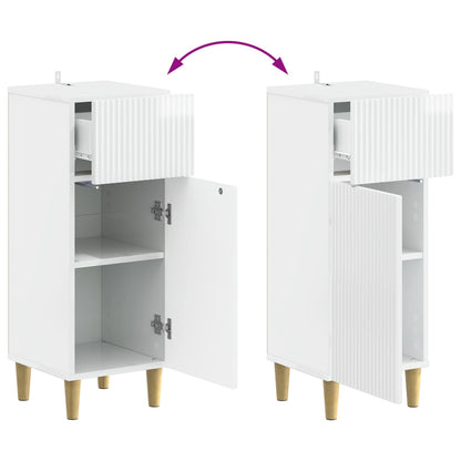 Set di armadietti da bagno in 3 pezzi ARNHEM Bianco Lucido