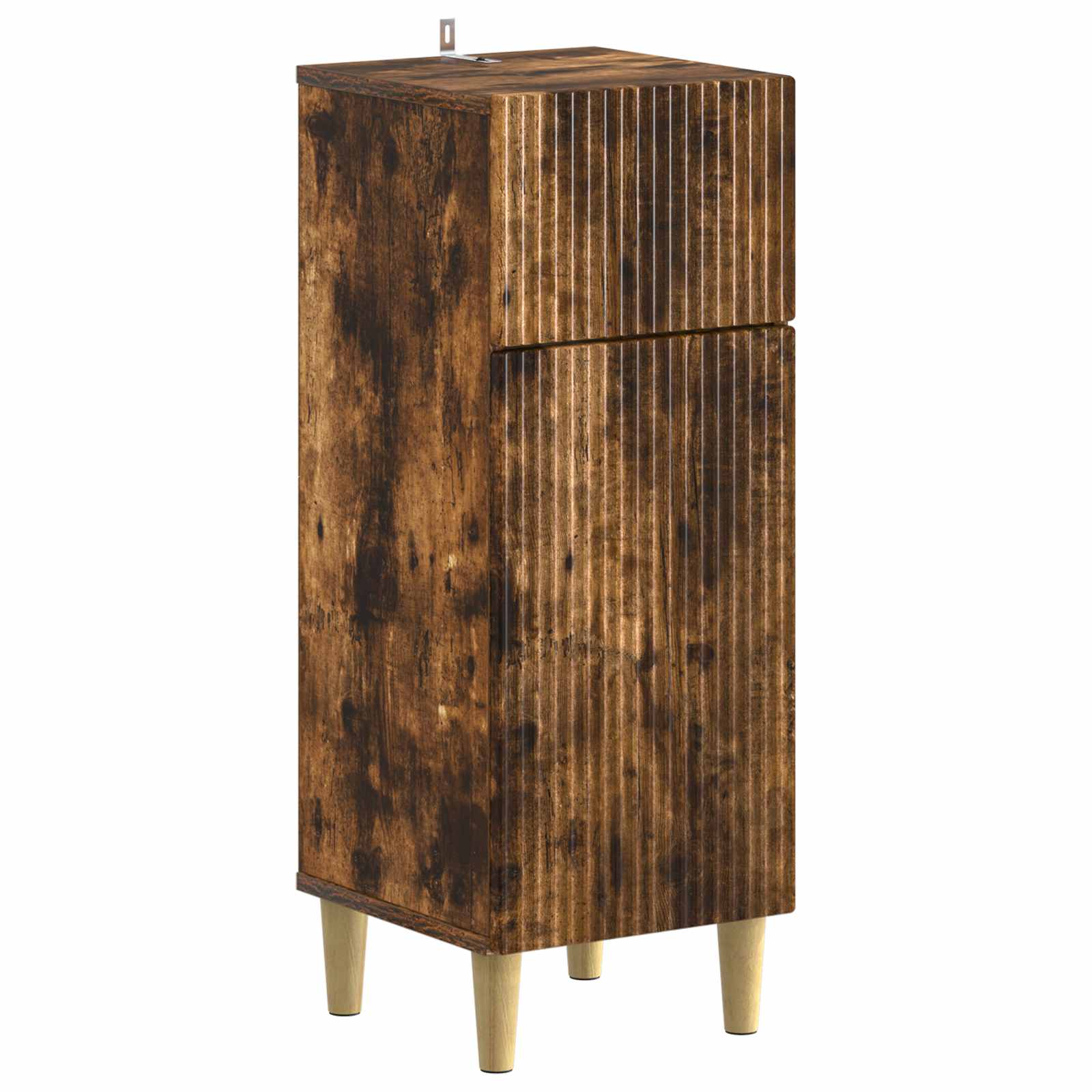 Set di Armadi da Bagno da 2 Pezzi ARNHEM Rovere Fumo | homemem39