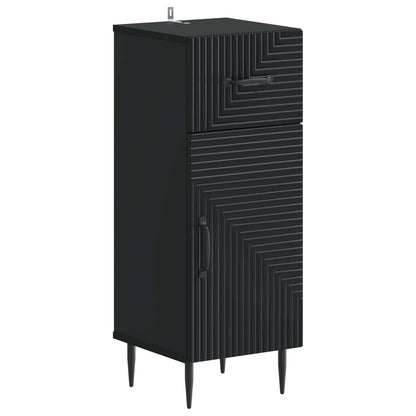 Set di Armadi da Bagno da 2 Pezzi HAARLEM Nero | homemem39