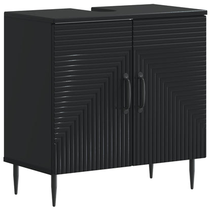 Set di Armadi da Bagno da 2 Pezzi HAARLEM Nero | homemem39