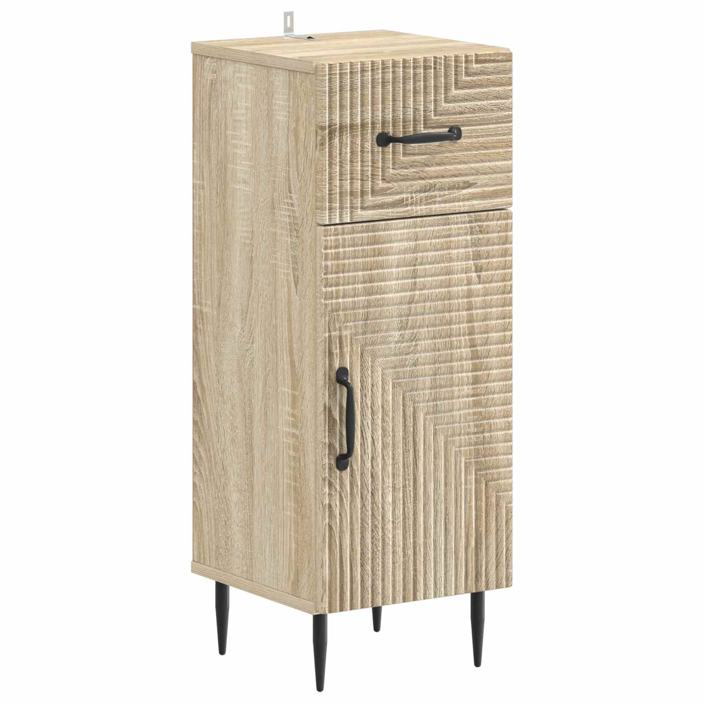 Set di Armadi da Bagno da 2 Pezzi HAARLEM Rovere Sonoma | homemem39