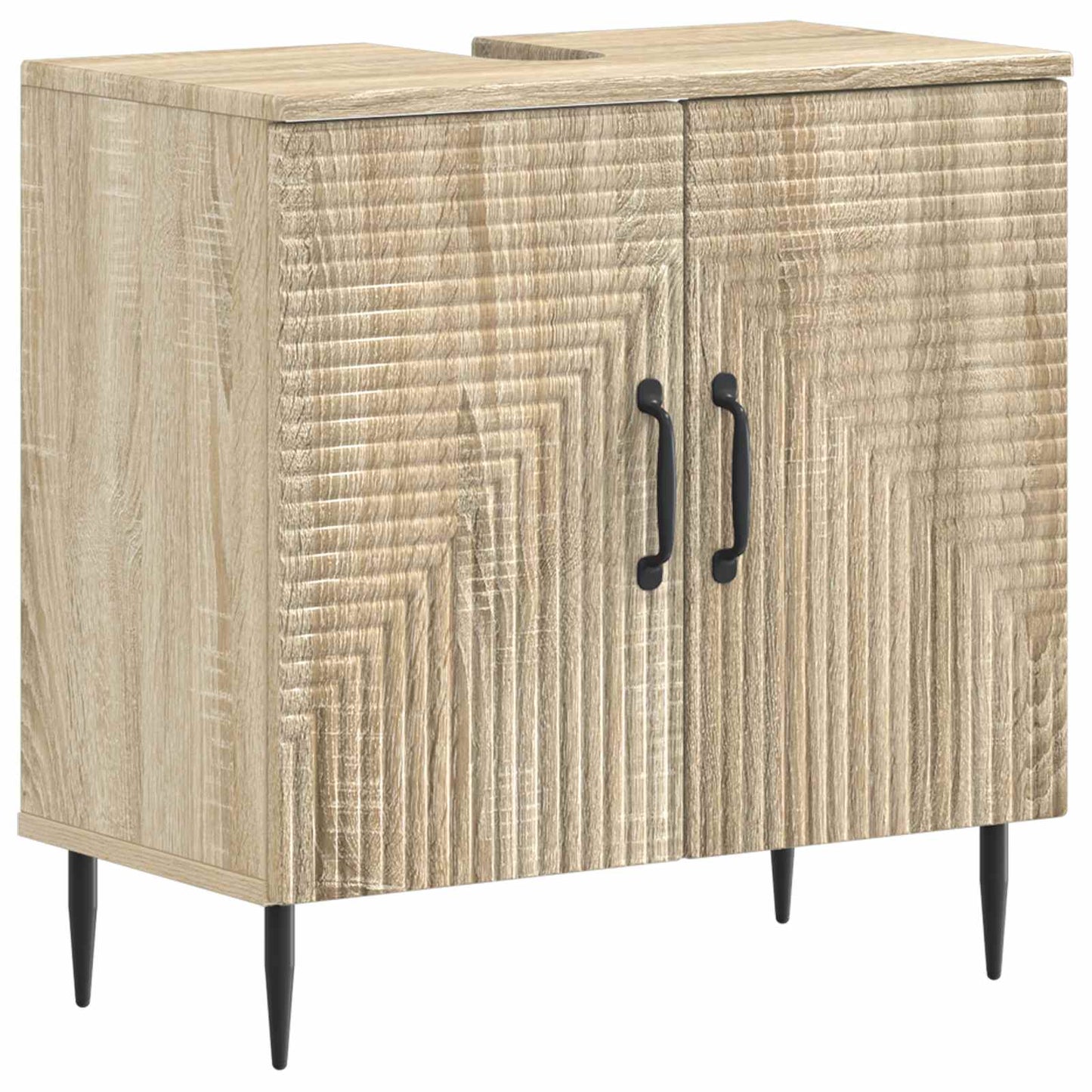 Set di Armadi da Bagno da 2 Pezzi HAARLEM Rovere Sonoma | homemem39