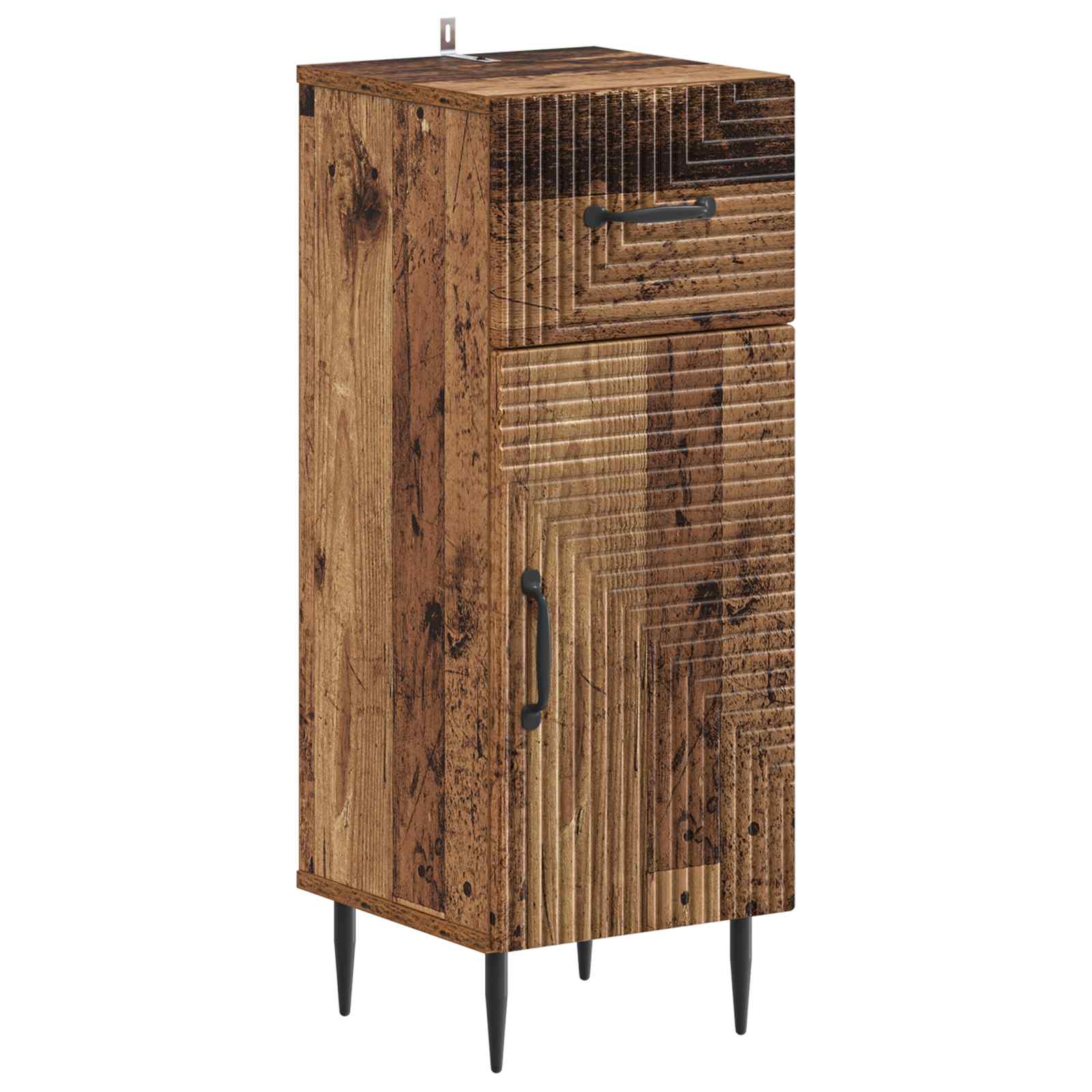 Set di Armadi da Bagno da 2 Pezzi HAARLEM Legno antico | homemem39