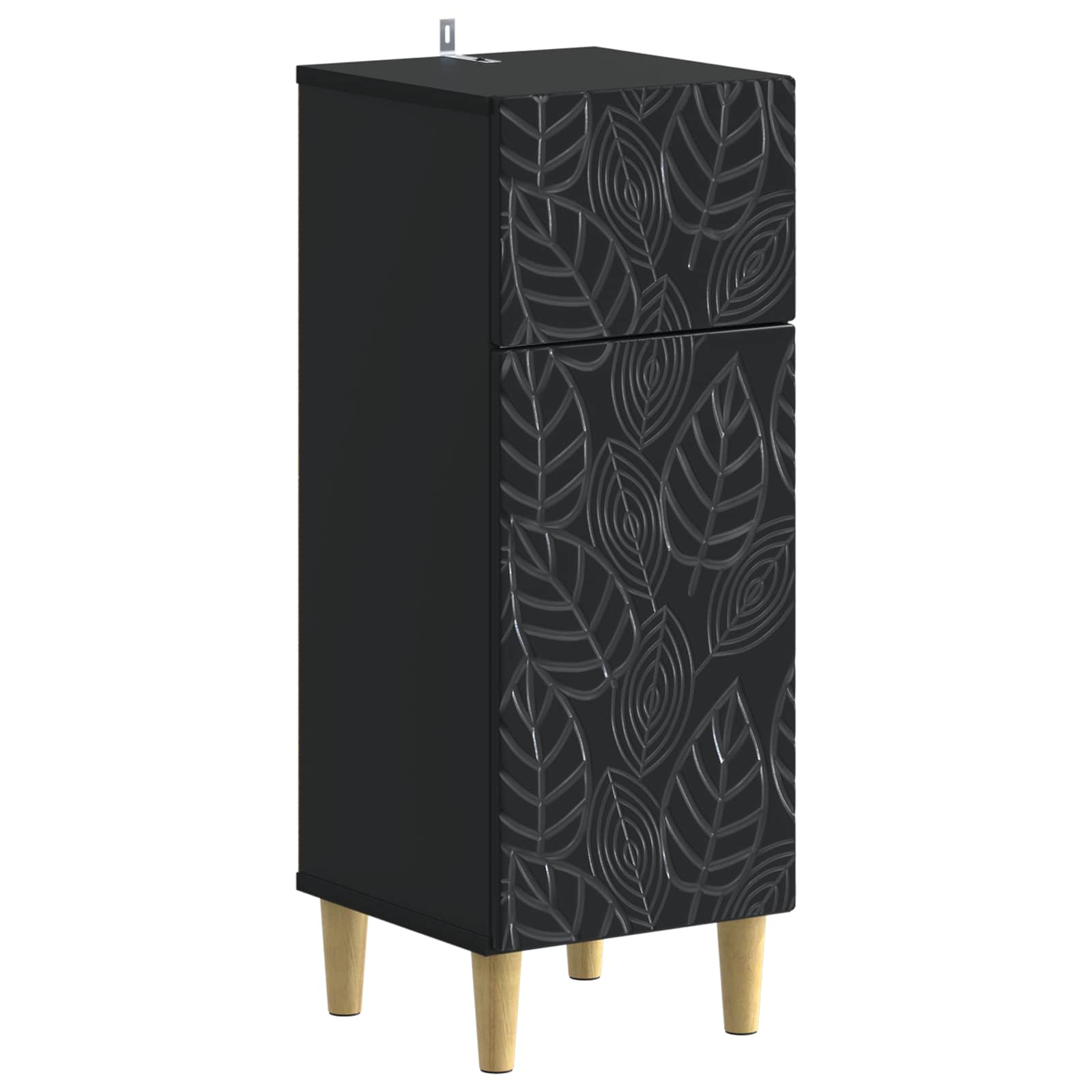 Set di Armadi da Bagno da 2 Pezzi DELFT Nero | homemem39